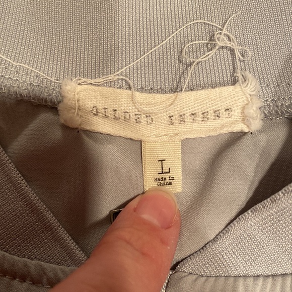 Womens Gilded Intent Light weight zip up with lace sleeves and back size large - Picture 4 of 7